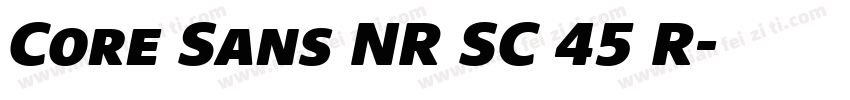 Core Sans NR SC 45 R字体转换
